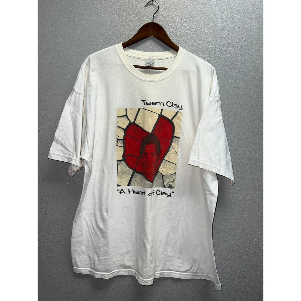 Vintage Decision Analyst Shirt Team Clay A Heart Of Clay Gildan Graphic 90s XL